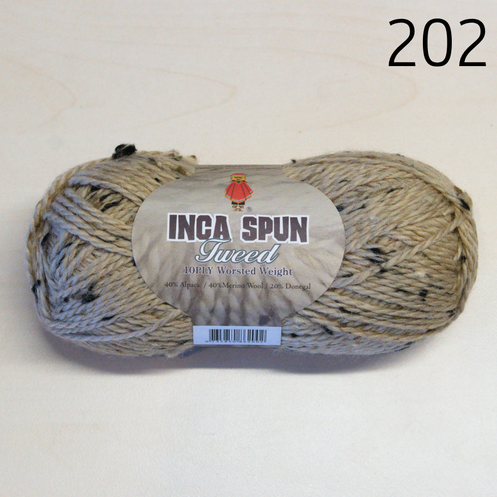 INCA SPUN ALPACA WOOL WORSTED 10 PLY TWEED