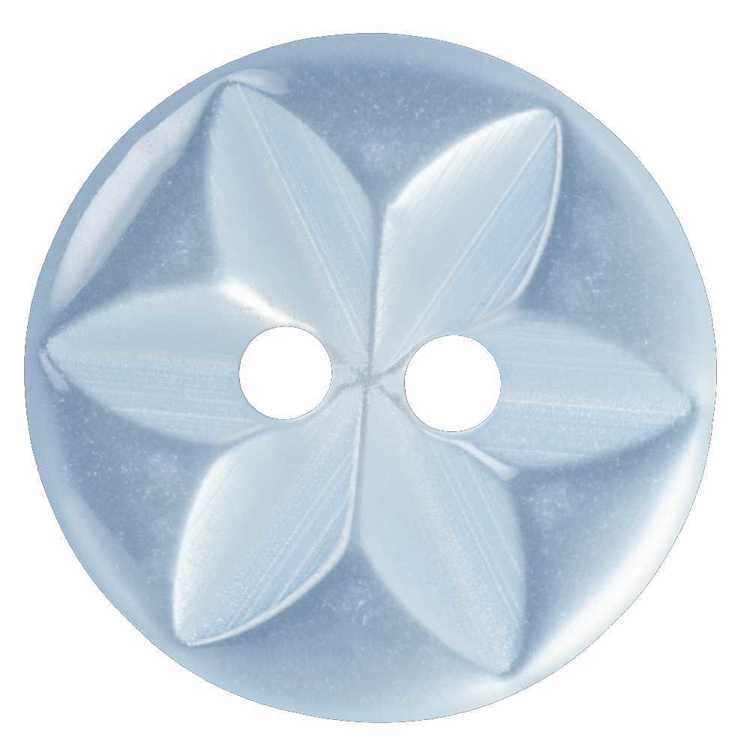 Button Box Basic Round Star Design 16mm