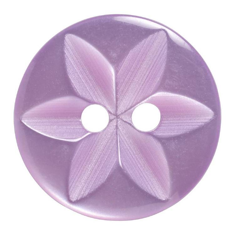 Button Box Basic Round Star Design 16mm