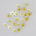 Flower Clear Buttons