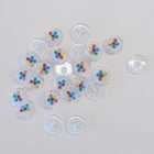Flower Clear Buttons