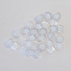 Flower Clear Buttons