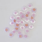 Flower Clear Buttons