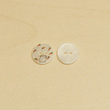 Load image into Gallery viewer, Bunny carrot shell button
