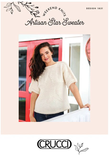 Crucci Knitting Pattern 1831 Star Sweater