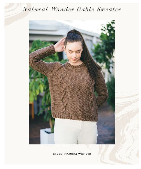 Crucci Knitting Pattern 2114 Cable Sweater