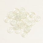 Clear Glitter buttons 4 holes