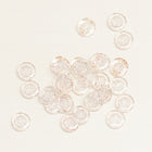 Clear Glitter buttons 4 holes