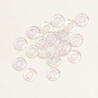 Clear Glitter buttons 4 holes