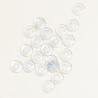 Clear Glitter buttons 4 holes