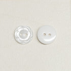 Buttons white flower