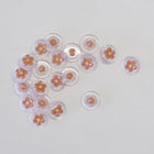 Flower Clear Buttons