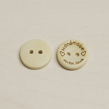 Load image into Gallery viewer, Buttons wooden handmade with love
