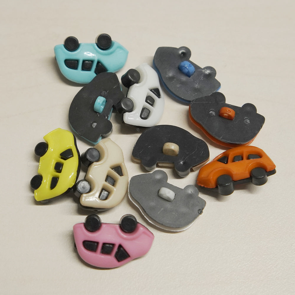 Acrylic buttons car