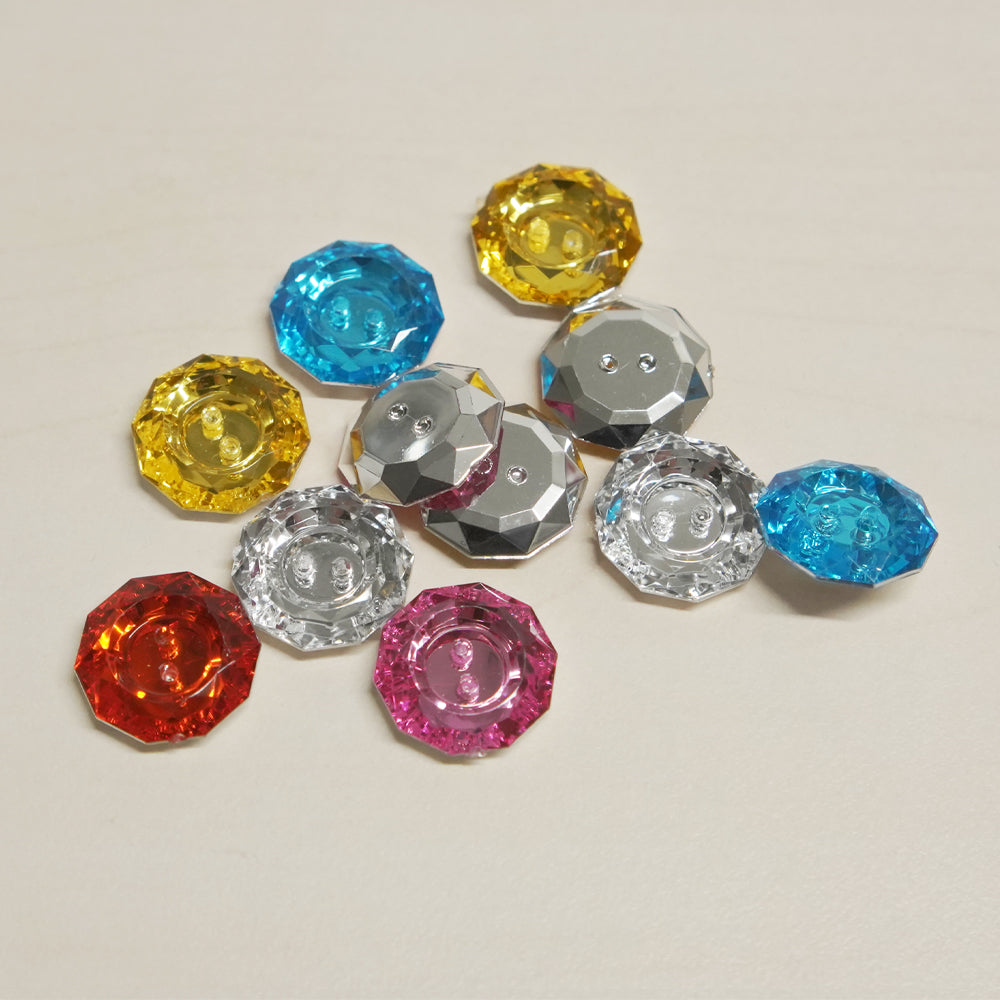 Buttons Rhinestone assorted colours