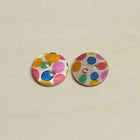 Freshwater Shell Buttons printed Dots