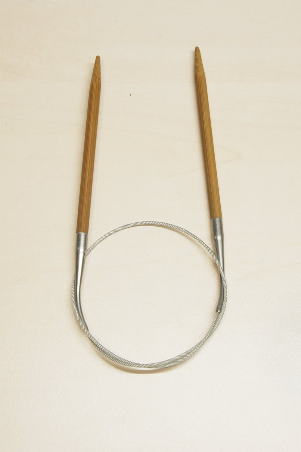 60cm Fixed circular knitting needles carbonized bamboo