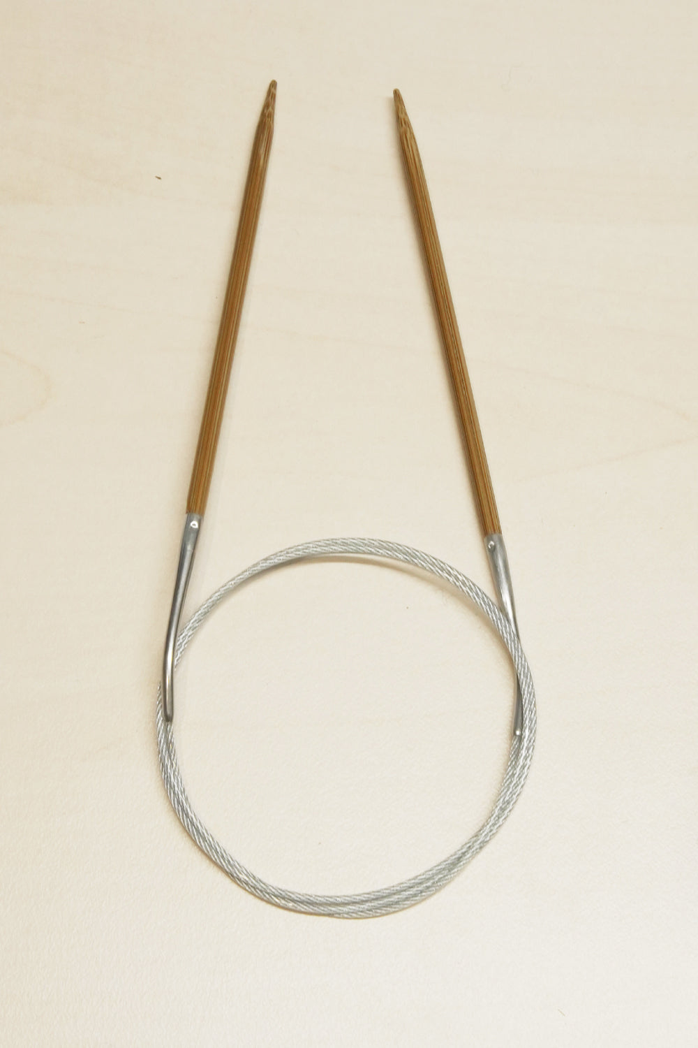 80cm Fixed circular knitting needles carbonized bamboo