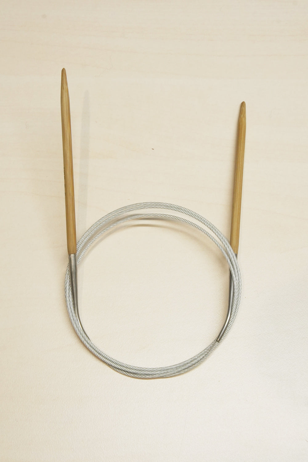 120cm Fixed circular knitting needles carbonized bamboo