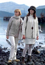 Load image into Gallery viewer, Breeta Sweater and Cardigan - Vintage C609 in 12 Ply
