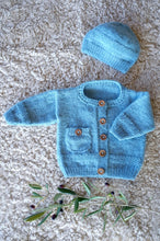 Load image into Gallery viewer, Barnaby Cardi and Hat BC137 in 4 Ply
