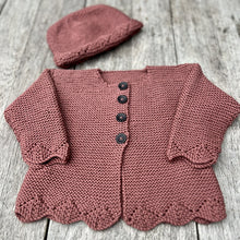 Load image into Gallery viewer, Bobbie Cardigan &amp; Hat 8ply
