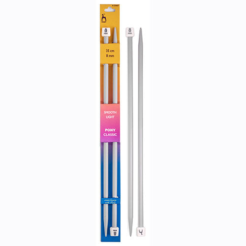 Pony Plastic Single Point Needles – 35cm