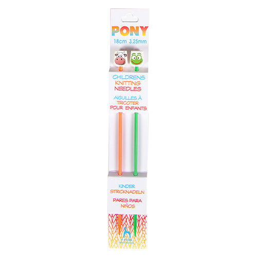 Pony Childrens Straight Needles (Animal Face) – 18cm