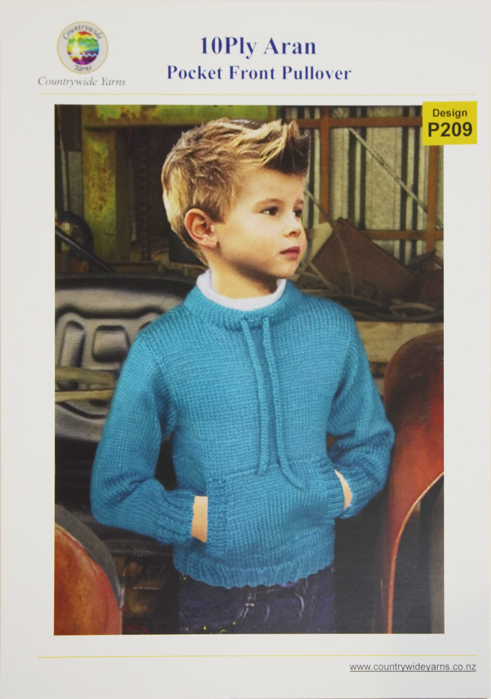 Pocket Front Pullover | Design P209 in 10 Ply