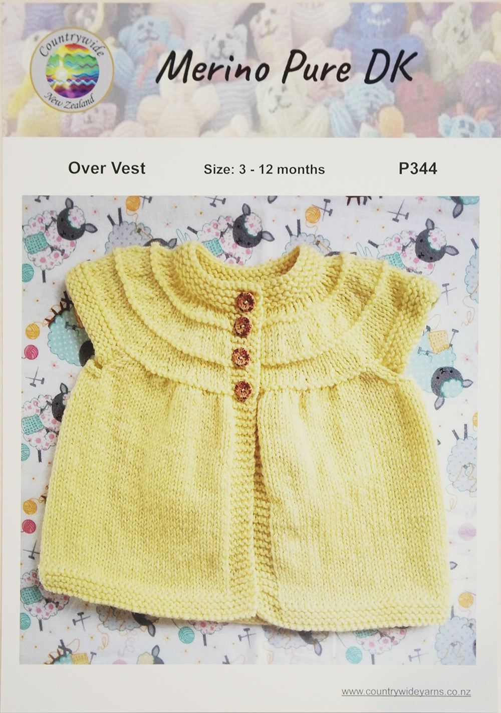 Over Vest | Design P344 in 8 Ply