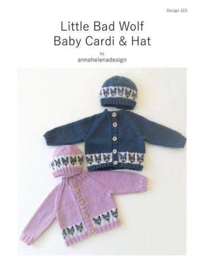 123 Little Bad Wolf Baby Cardi & Hat by annahelenadesign