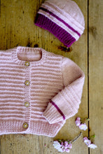 Load image into Gallery viewer, Riven Cardi and Beanie BC110 in 8 Ply
