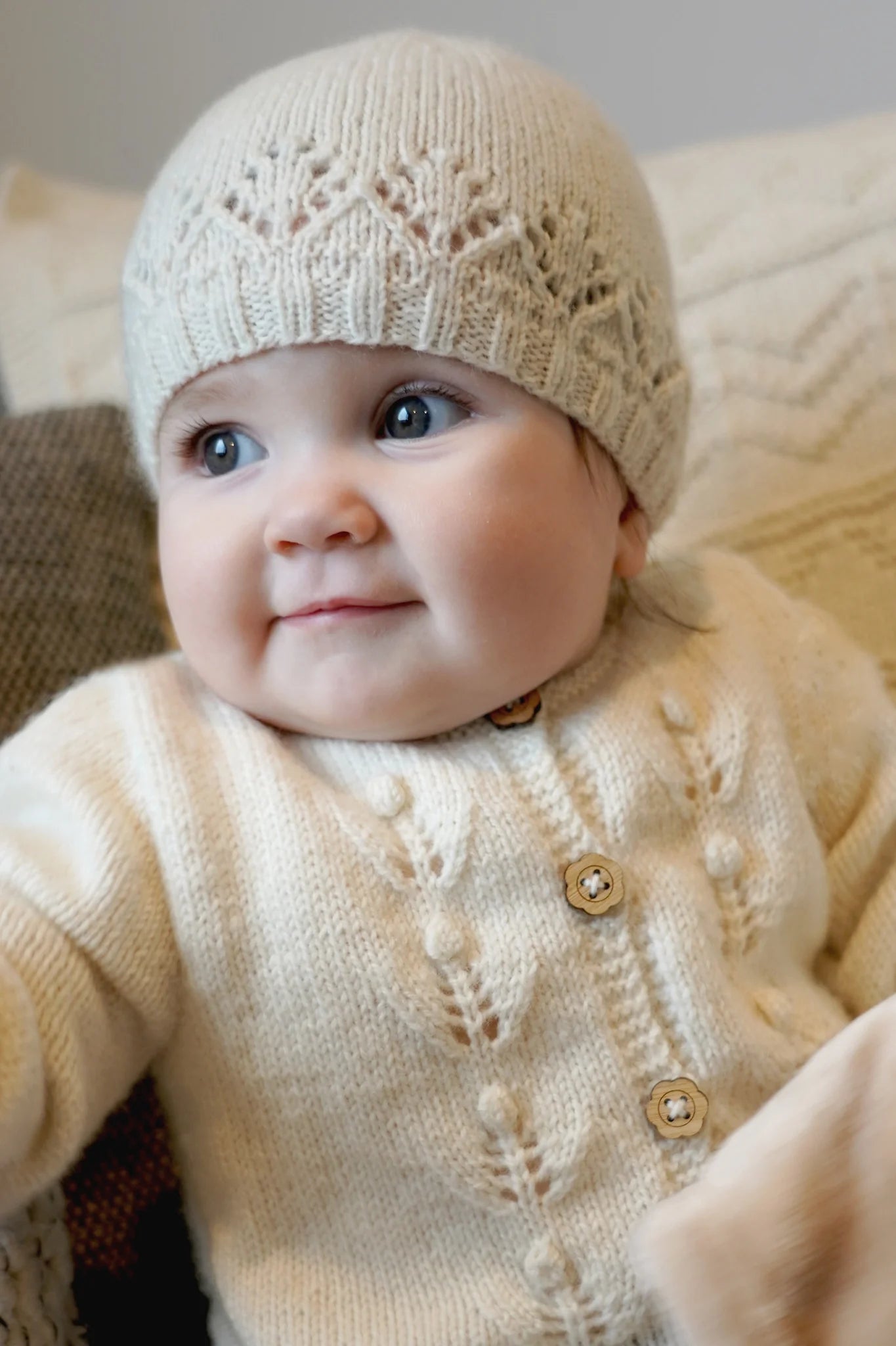 Verity Cardi and Hat BC115 in 4 Ply