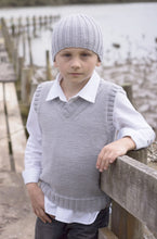 Load image into Gallery viewer, Micah Vest and Beanie LF27 in 8 Ply
