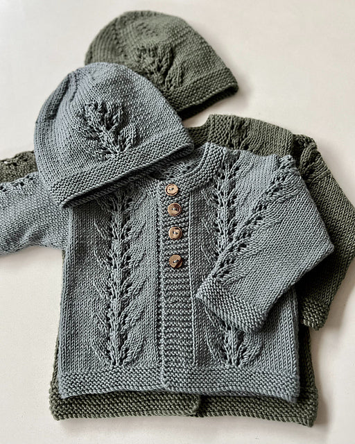 Abby Cardigan & Hat 8ply