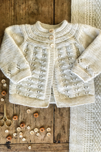 Load image into Gallery viewer, Trinity Cardi and Hat BC103 in 8 Ply
