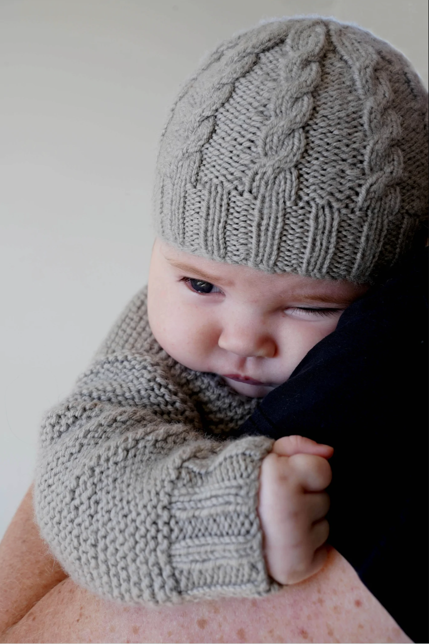Ashley Sweater and Hat BC108 in 8 Ply