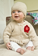 Load image into Gallery viewer, Indiana Cardi and Hat BC40 in 8 Ply

