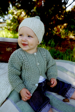Load image into Gallery viewer, Addison Cardi and Beanie BC71 in 8 Ply
