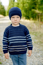 Load image into Gallery viewer, Jupiter Sweater and Hat LF44 in 8 Ply
