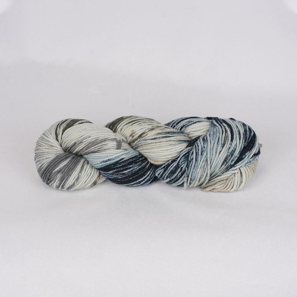 8 Ply Hand Painted Merino – Greys